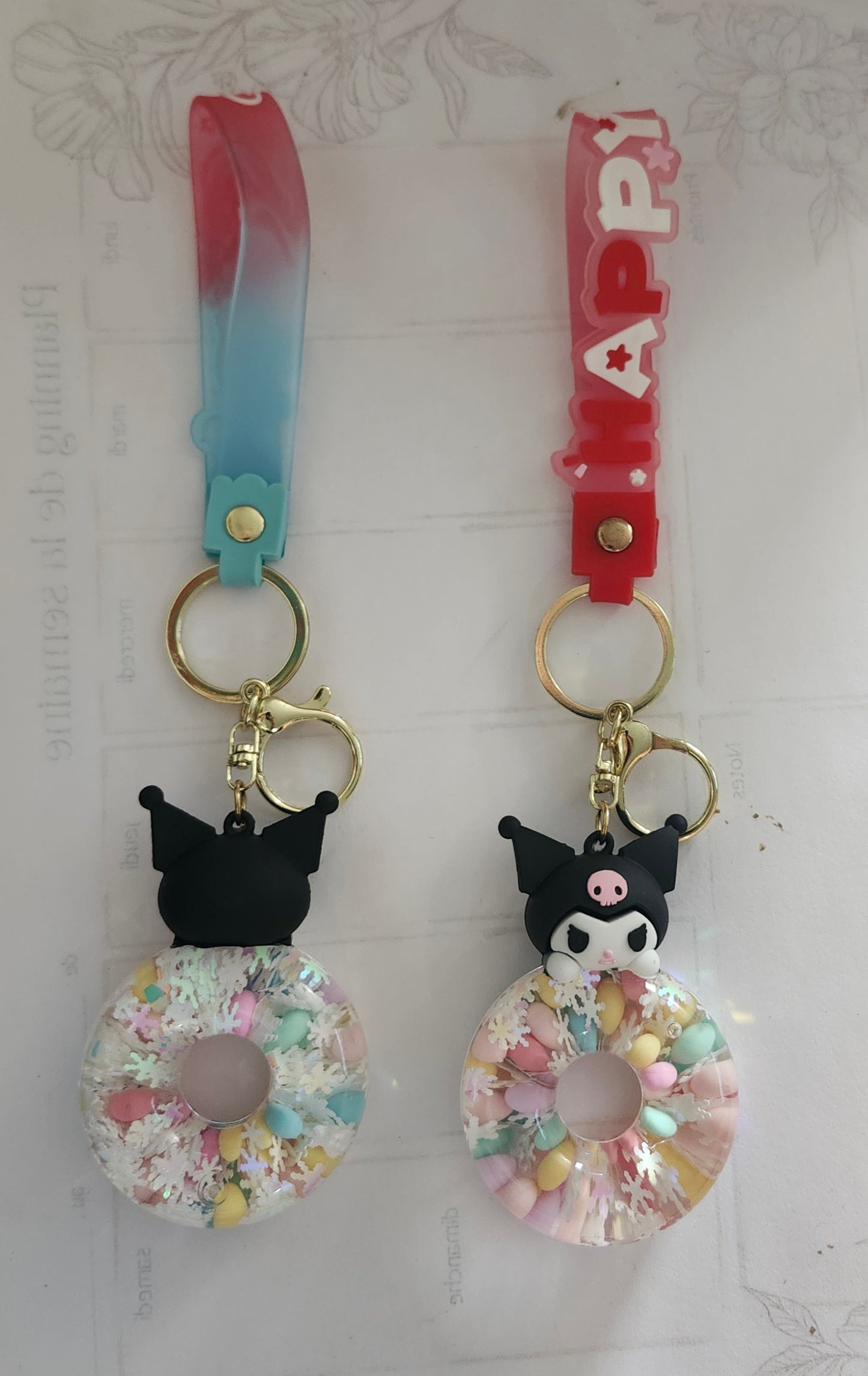 Porte-clés sensoriel personnage kawaii