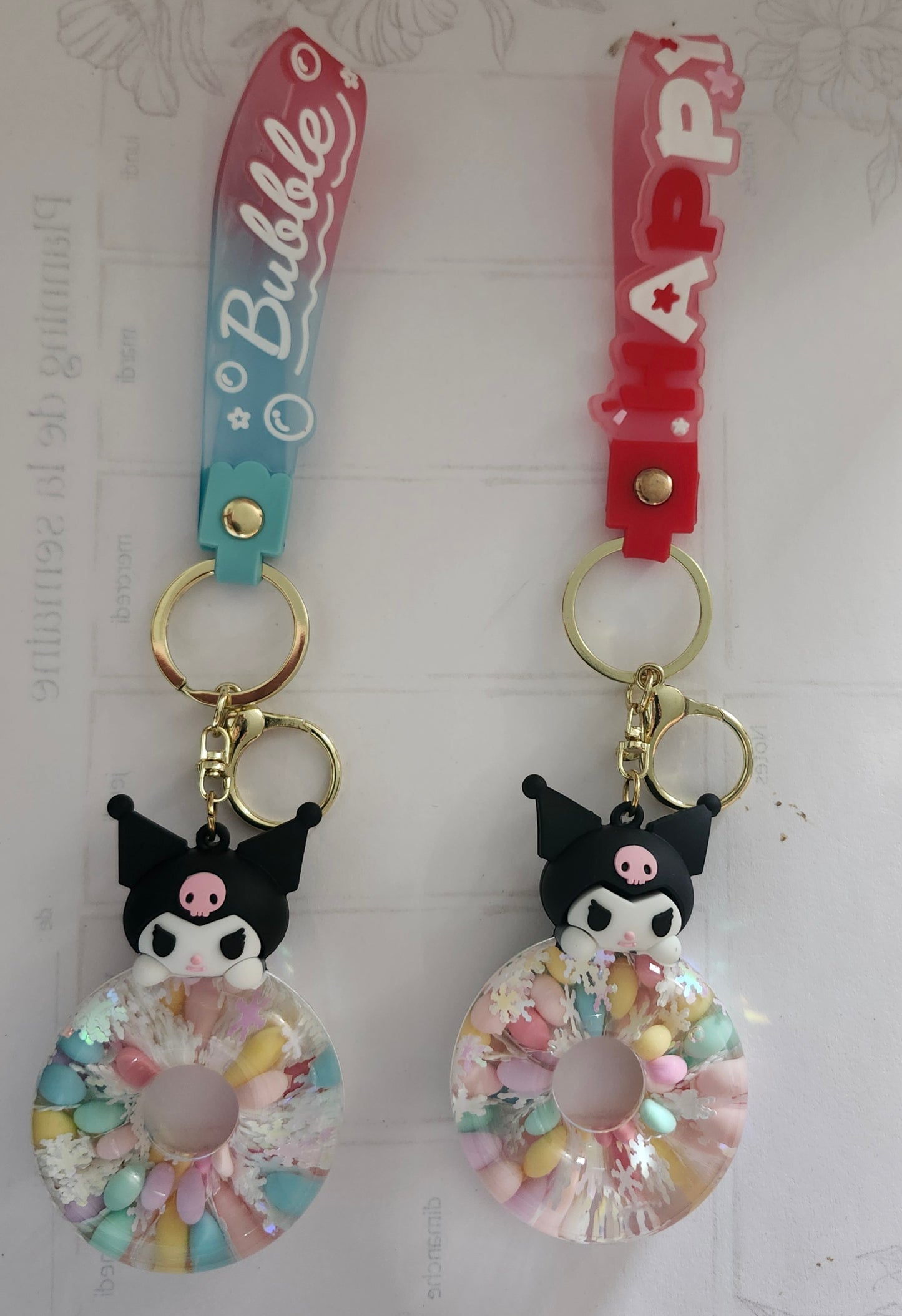 Porte-clés sensoriel personnage kawaii