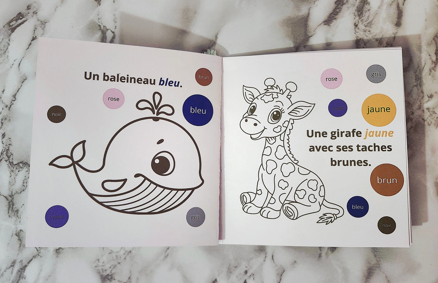 Livre de coloriage éducatif – Les animaux et les couleurs (édition premium) version imprimée.
stickers inclus | Enfants 2–6 ans | pdf disponible