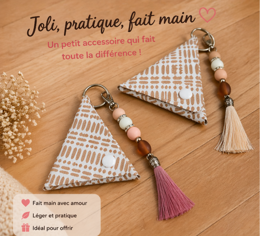 Mini Porte-Monnaie Triangle "Élégance"