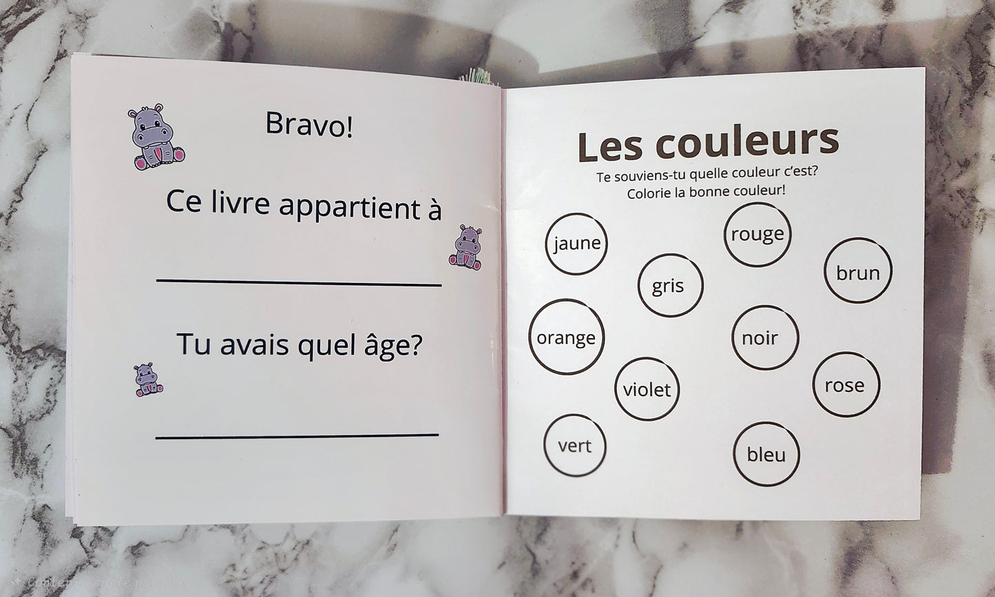 Livre de coloriage éducatif – Les animaux et les couleurs (édition premium) version imprimée.
stickers inclus | Enfants 2–6 ans | pdf disponible