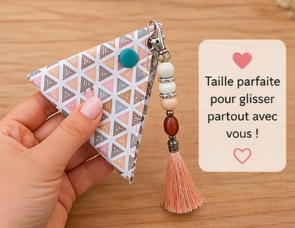 Mini Porte-Monnaie Triangle "Élégance"