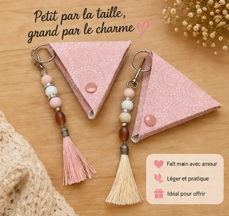 Mini Porte-Monnaie Triangle "Élégance"